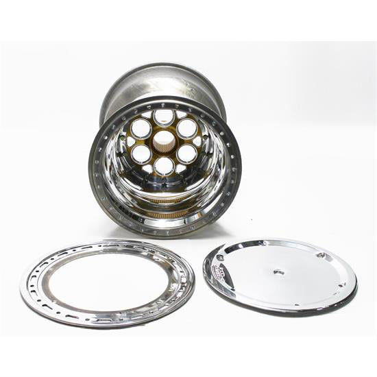 Weld Racing WEL735-51855-6 15x18 42 Spline 5in BS Bead-Loc w/Cover