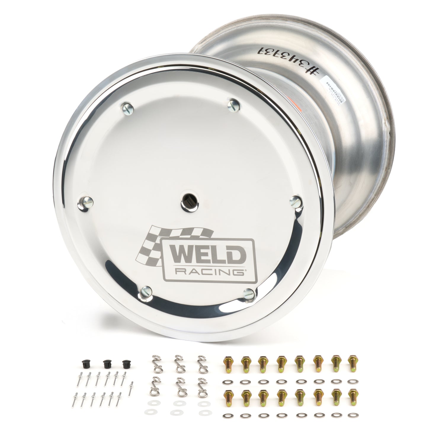 Weld Racing WEL735B-51746K-6 15x17 Blk Magnum Sprint Wheel 6in BS DB