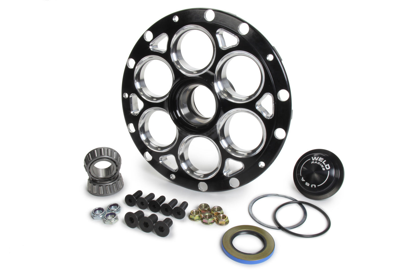 Weld Racing WELC8088B-RT Hub L/W 13/15 Straight Shaft No Rotor Mount Blk