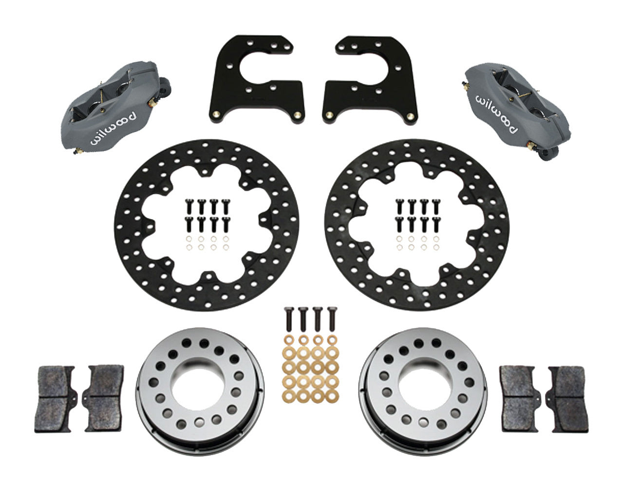 Wilwood WIL140-0262-BD D/L Drag Rear Brake Kit Small Ford 2.66in
