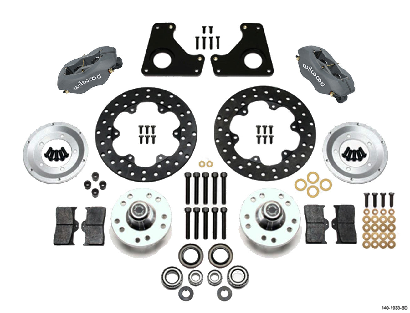 Wilwood WIL140-1033-BD Dragster Front Kit MD 80-87 GM