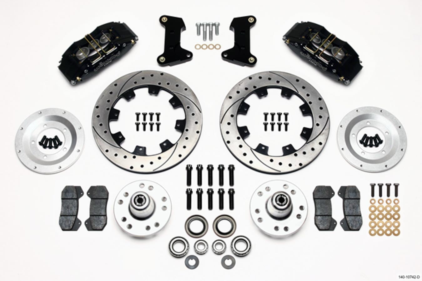 Wilwood WIL140-10742-D Front Disc Brake Kit 74- 78 12.19in Drilled Rotor