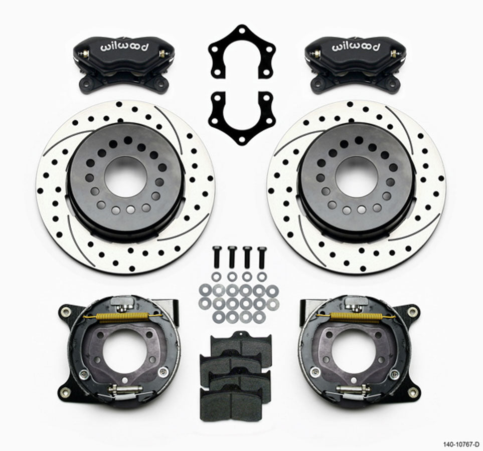 Wilwood WIL140-10767-D Rear Brake Kit Dynalite Mopar/Dana w/PB