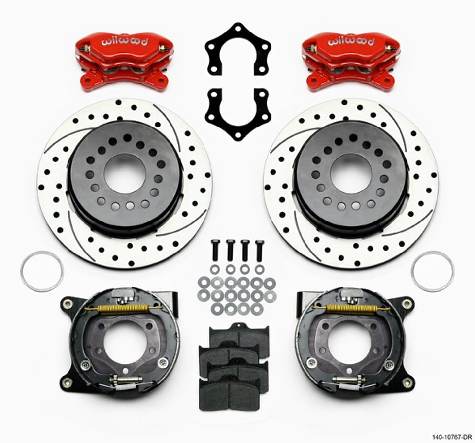 Wilwood WIL140-10767-DR Rear Brake Kit Dynalite Mopar / Dana w/Park Brk
