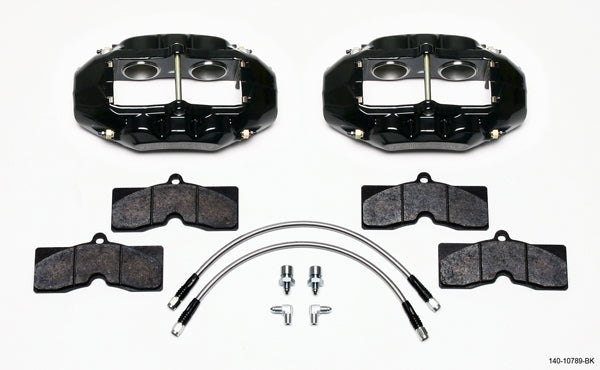 Wilwood WIL140-10789-BK Brake Kit Front Corvette 65-82 D8-4 Calipers