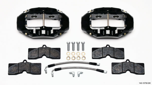 Wilwood WIL140-10790-BK Rear Brake Kit 65-82 Corvette Black Caliper