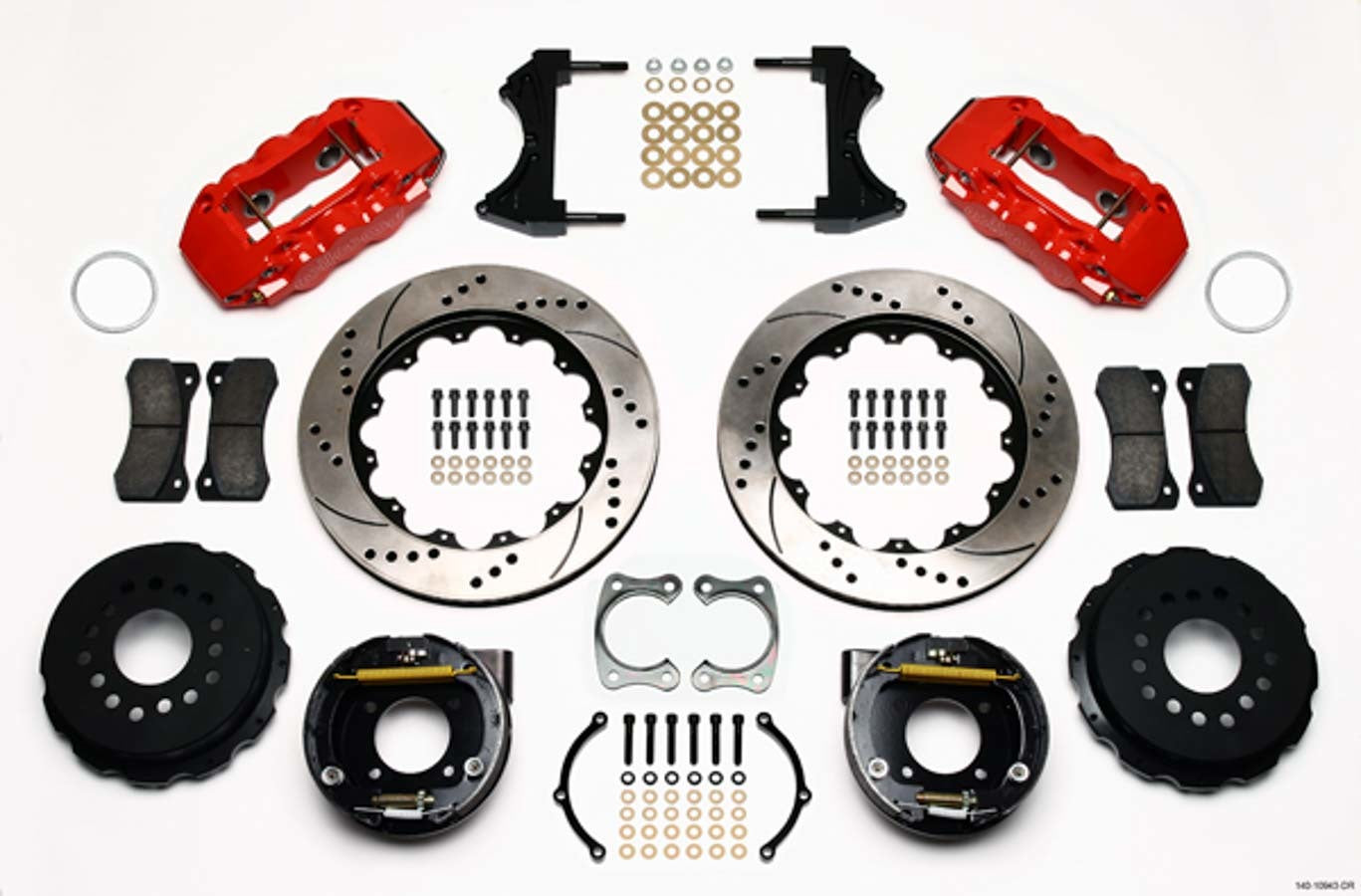 Wilwood WIL140-10943-DR Brake Kit Rear Chevy 12 Bolt 2.81in Offset