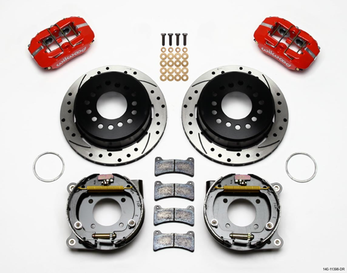 Wilwood WIL140-11398-DR Rear Disc Brake Kit 12- Bolt Chevy w/parking Brk