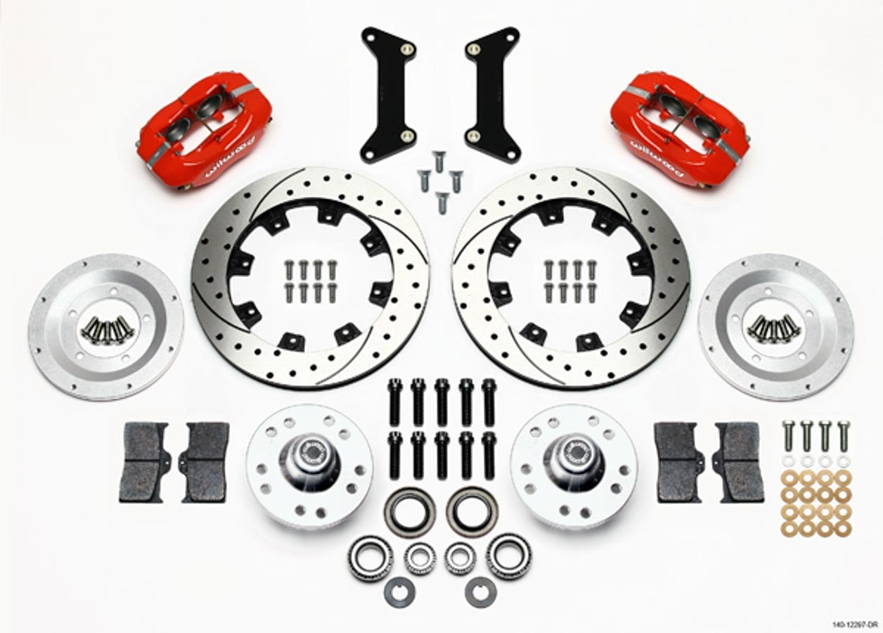 Wilwood WIL140-12297-DR Front Brake Kit 80-87 GM G-Body 4 Piston Caliper
