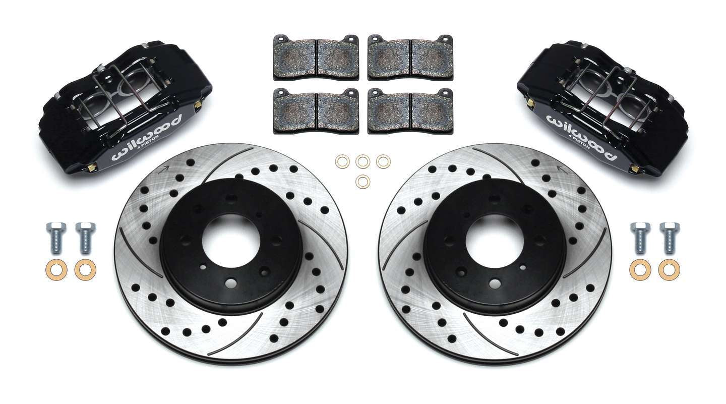 Wilwood WIL140-12996-D Brake Kit Front Honda/Acura Blk Drilled