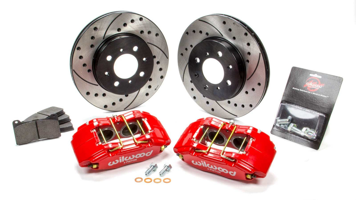 Wilwood WIL140-12996-DR Brake Kit Front Honda/Acura Red Drilled