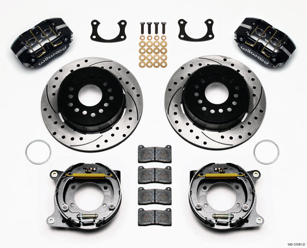 Wilwood WIL140-13181-D P/S Rear Brake Kit New Big Ford Drilled 2.5in