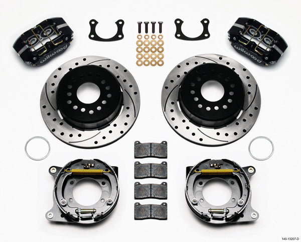 Wilwood WIL140-13207-D Rear Brake Kit Big Ford New 2.50in Blk Drilled