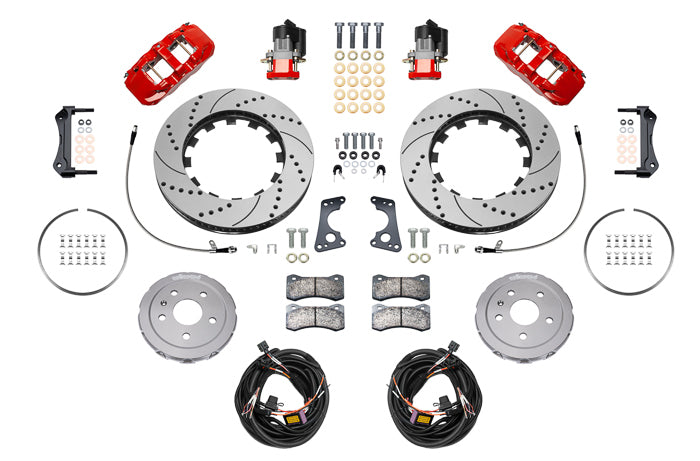 Wilwood WIL140-17009-DR Brake Kit Rear Corvetee C8 Aerolite 4R Drilled