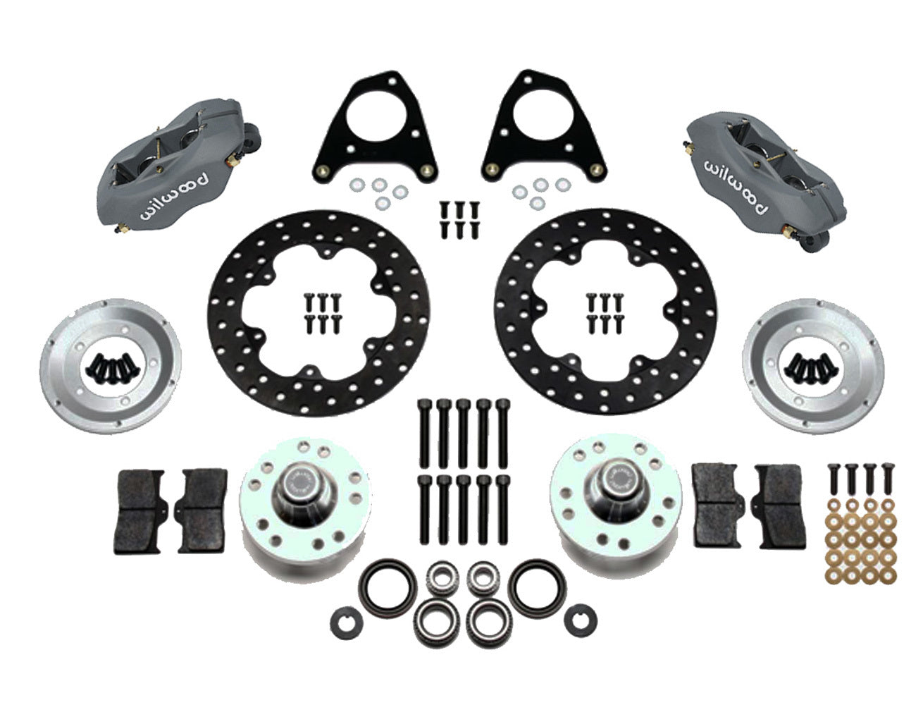 Wilwood WIL140-4503-BD MD Front Drag Kit 87-93 Mustang 84-86 SVO