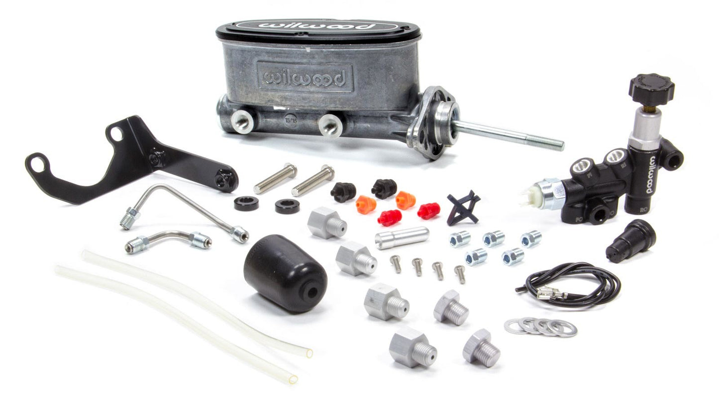 Wilwood WIL261-13626 Alum Tandem M/C Kit w/ Brkt & Prop Valve 15/16