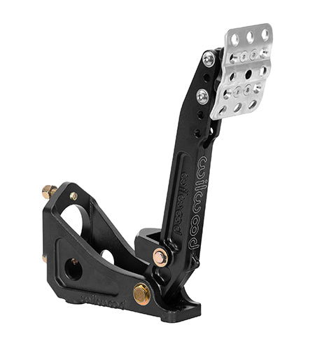 Wilwood WIL340-16378 Clutch/Brake Pedal Adj Floor Mnt Single M/C