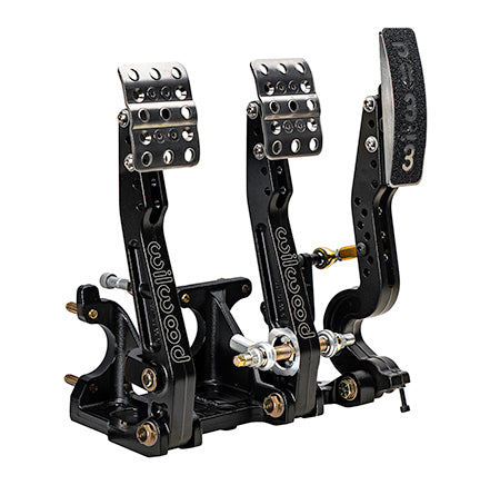 Wilwood WIL340-16605 Triple Pedal Assy Adj Floor Mnt W/Lnkg Tru-Bar