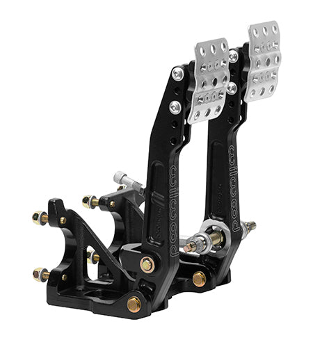 Wilwood WIL340-16607 Dual Pedal Assy Adj Floor Mnt Tru-Bar