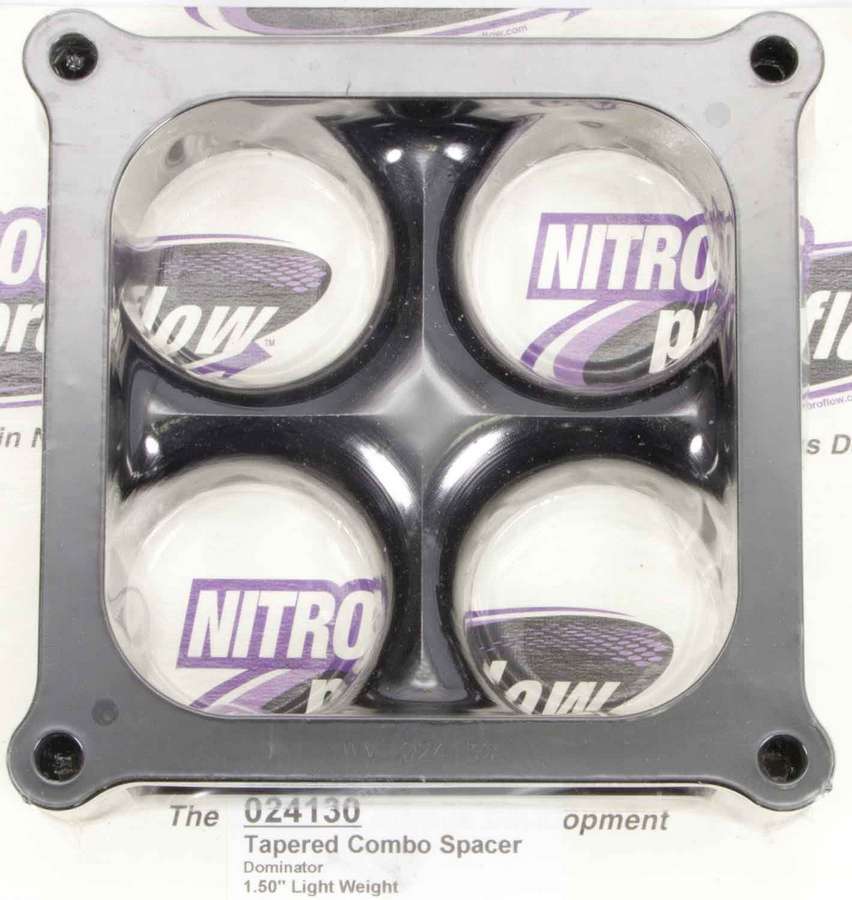 Wilson Manifolds WLS024130 Carburetor Spacer - 4500 1.5in 4-Hole L/W Tapered