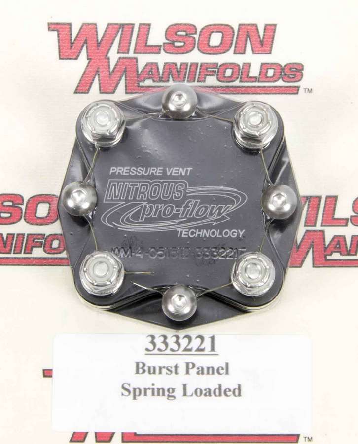 Wilson Manifolds WLS333221 Manifold Pressure Relief Valve