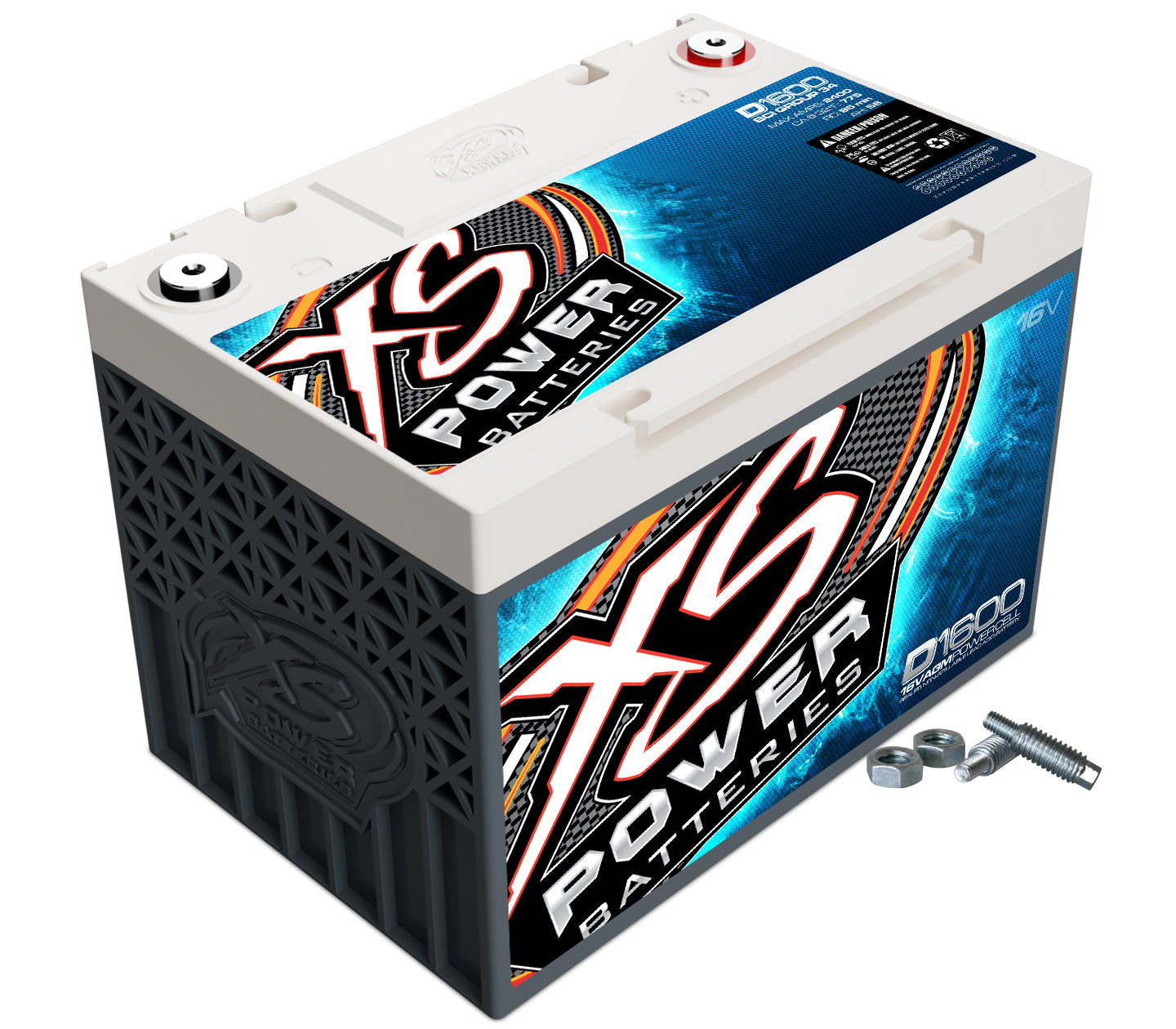 Xs Power Battery XSPD1600 AGM Battery 16v 2 Post