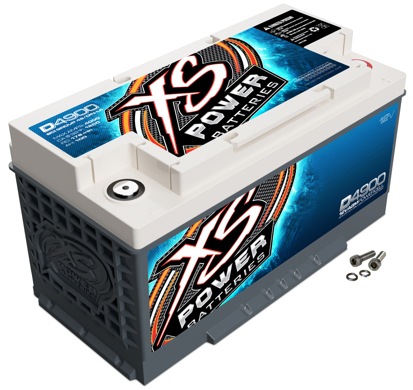 Xs Power Battery XSPD4900 XS Power AGM Battery 12 Volt 1250A CA
