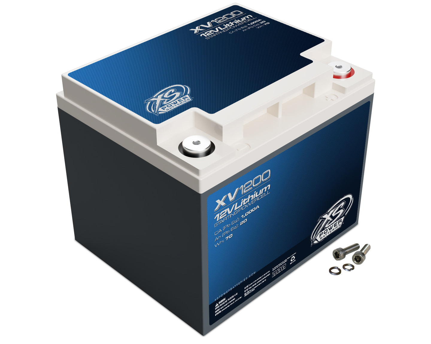 Xs Power Battery XSPXV1200 Lithium Titan8 XV Series 12 Volt Battery 1000 CA