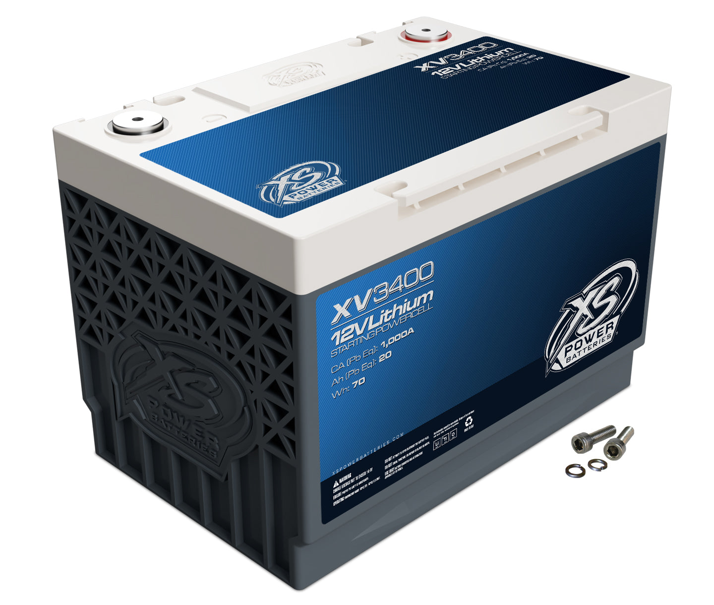 Xs Power Battery XSPXV3400 Lithium Titan8 XV Series 12 Volt Battery 1000 CA