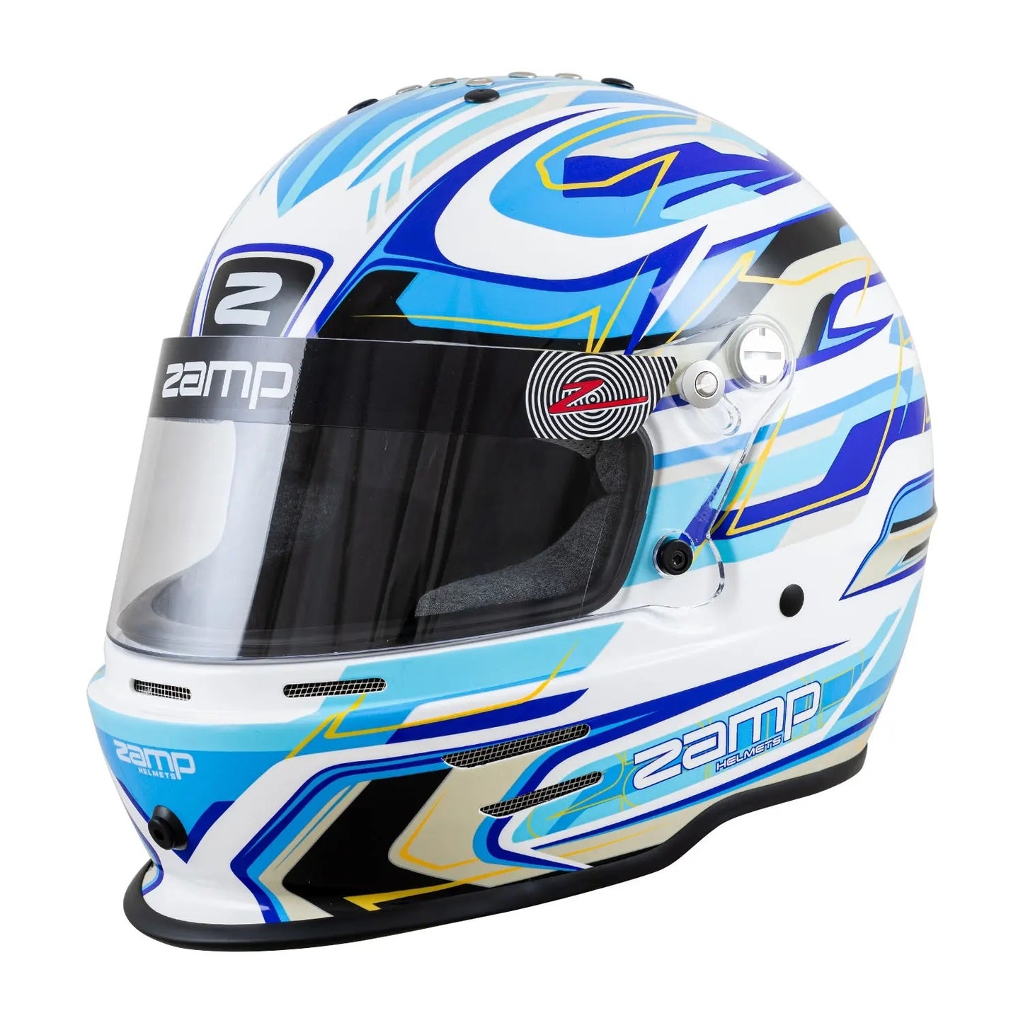 Zamp ZAMH753C4457 Helmet RZ-42Y Youth White / Blue CMR2016