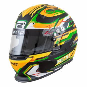 Zamp ZAMH760C49XL Helmet RZ-70 X-Large Grn/Blk SA2020/FIA8859