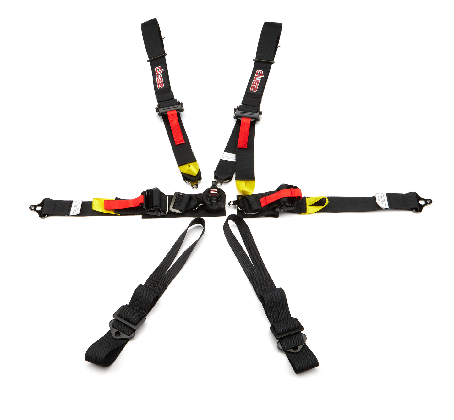 Zamp ZAMHARN04F003 Harness 6pt Black Cam L 2in Shoulder FIA