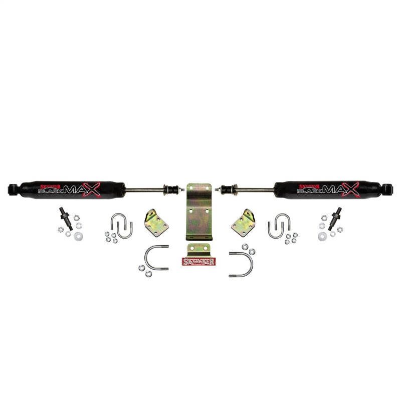 Skyjacker 8208 2018 Jeep Wrangler JL - Black Dual Steering Damper Kit
