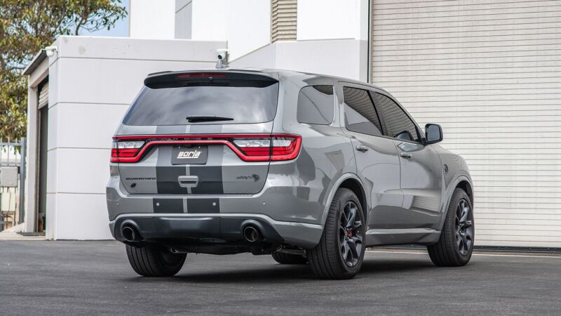 Borla 140885BC 2021+ Dodge Durango SRT Hellcat 6.2L V8 AWD S-Type Cat-Back Exhaust System - Black Chrome Tips
