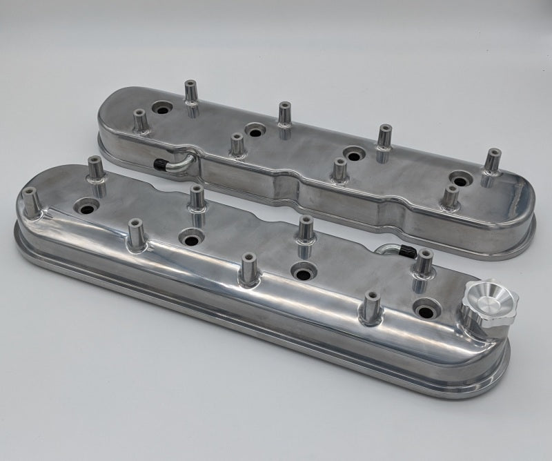 Granatelli Motor Sports 640361 Granatelli 96-22 GM LS Tall Valve Cover w/Integral Angled Coil Mounts - Polished (Pair)