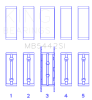 King Engine Bearings MB5442SI King Ford/Mazda Duratec 2.0/2.3 DOHC (Size STD) Silicon Bi-Metal Aluminum Main Bearing Set
