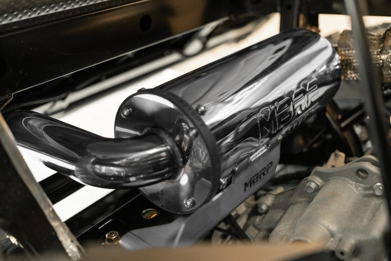 MBRP AT-9212PT 16-20 Can-Am Defender 1000 5in Single Slip-On Performance Series Exhaust System