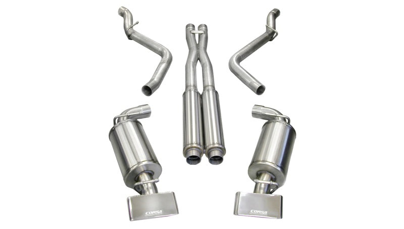 CORSA Performance 14438 Corsa 2008-2010 Dodge Challenger SRT-8 6.1L V8 Polished Xtreme Cat-Back Exhaust