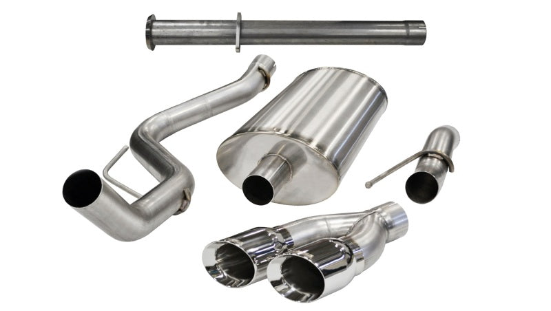 CORSA Performance 14759 Corsa 2011-2014 Ford F-150 Raptor 6.2L V8 133in Wheelbase Polished Xtreme Cat-Back Exhaust
