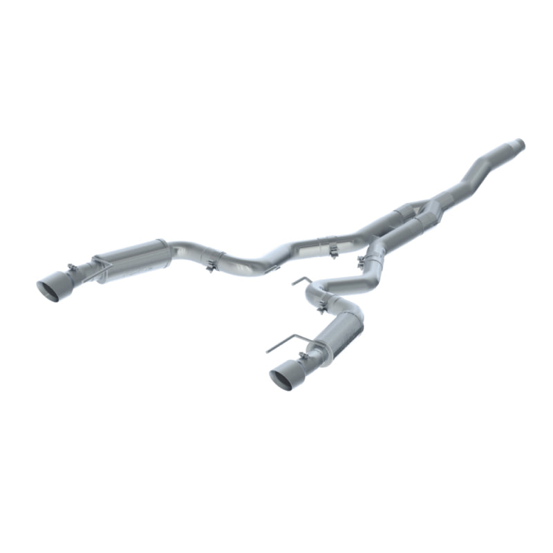 MBRP S7275409 15-18 Ford Mustang EcoBoost 2.3L T409 3in Cat Back Dual Split Rear Exit (Race Version)