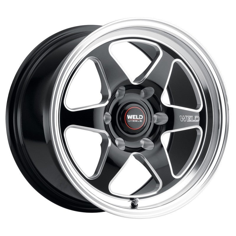 Weld S15677084P00 S156 17x7 Ventura 6 Drag 6x139.7 ET00 BS4.00 Gloss BLK MIL DIA 106.1