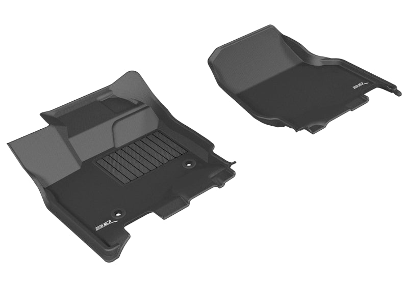 3D MAXpider L1FR08311509 2015-2020 Ford F-150 SuperCab/SuperCrew Kagu 1st Row Floormat - Black