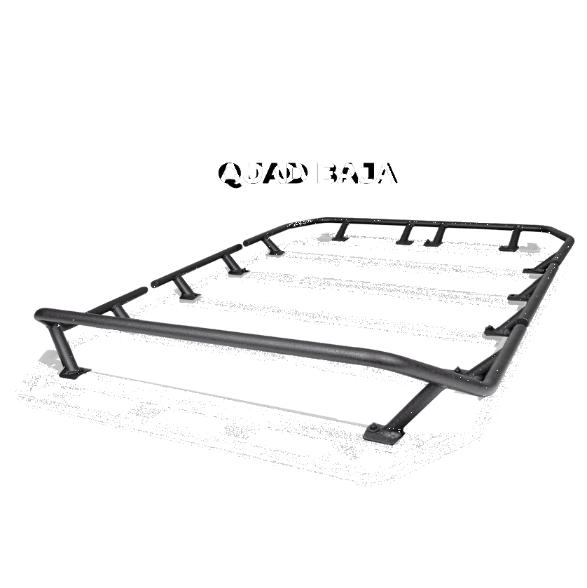 Go Rhino 5933041T SRM300 Tri-Rail Kit (For 40x40in. Rack) - Tex. Blk (Rails ONLY - Req. Platform)