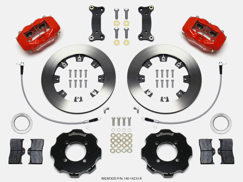 Wilwood 140-14233-R Forged Dynalite Front Hat Kit 12.19in Red 2016-Up Mazda MX5 Miata w/ Lines