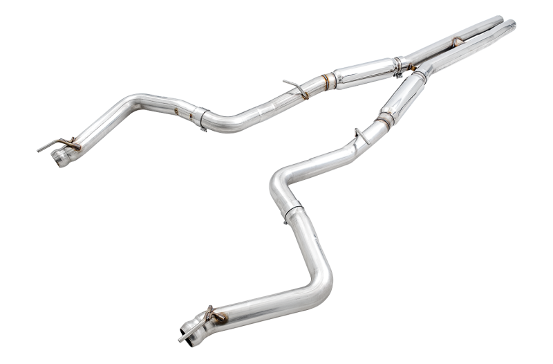 AWE Tuning 3015-42136 2015+ Dodge Challenger 6.4L/6.2L SC Track Edition Exhaust - Quad Chrome Silver Tips