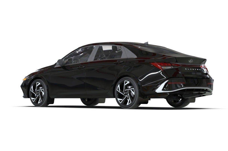 Rally Armor MF119-UR-BLK-MBK 2024 Hyundai Elantra Black Mud Flap Metallic Black Logo