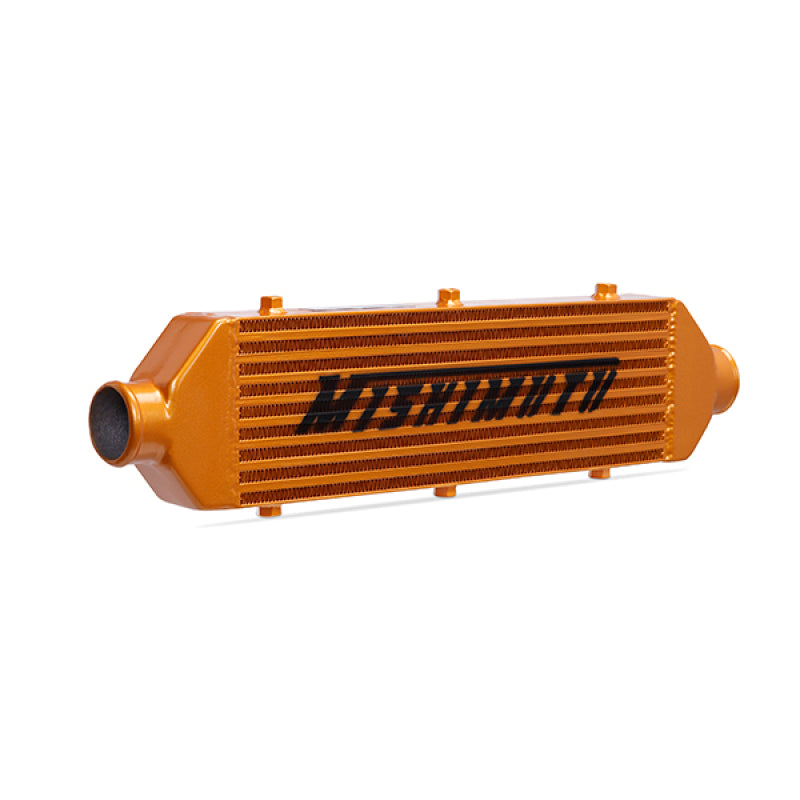 Mishimoto MMINT-UZG Universal Gold Z Line Intercooler Overall Size: 28x8x3 Core Size: 21x6x2.5 Inlet / Outlet