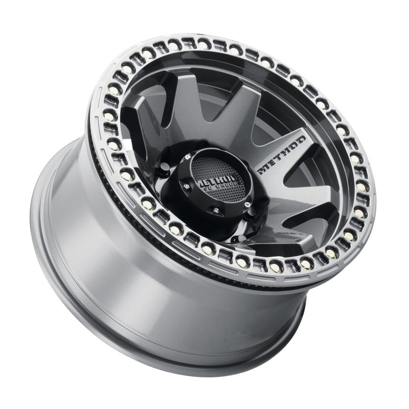 Method Wheels MR10879080844B Method MR108 17x9 -44mm Offset 8x6.5 130.81mm CB Gloss Titanium w/BH-H24125-38 Wheel