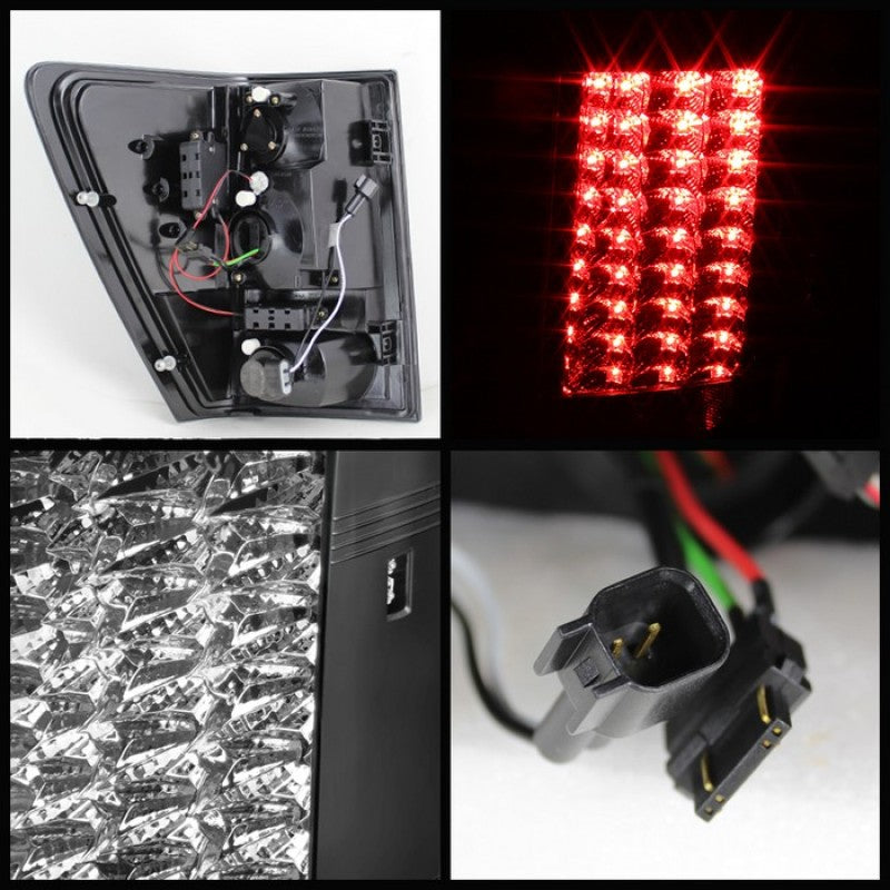 SPYDER 5070197 Spyder Jeep Grand Cherokee 07-10 LED Tail Lights Black ALT-YD-JGC07-LED-BK