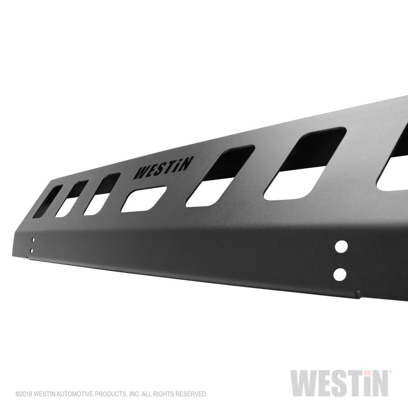 Westin 59-80095 18-19 Jeep Wrangler JL Front Bumper Skid Plate - Textured Black
